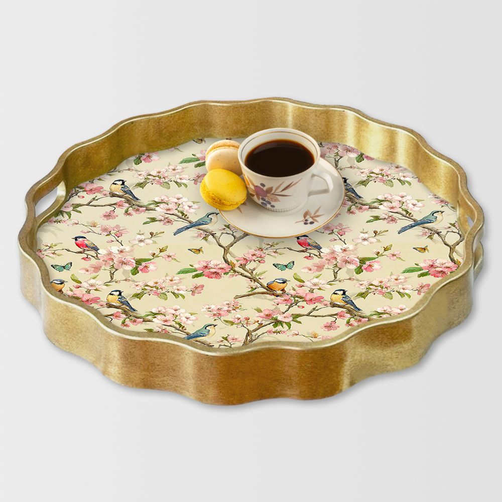 Alt�n Yuvarlak Tepsi